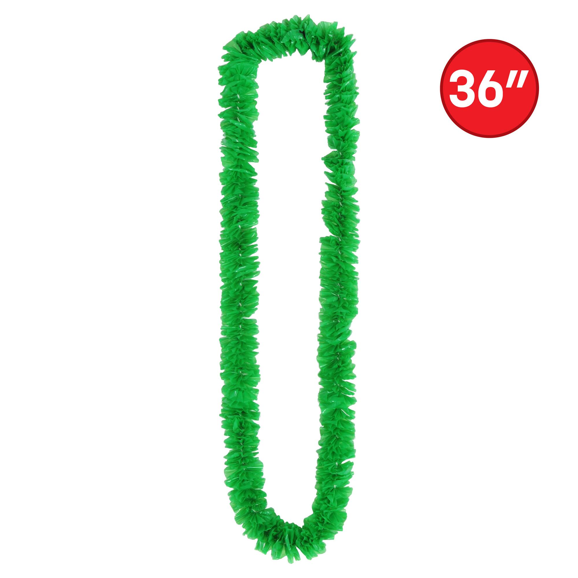 Beistle 36" Green Soft Twist St Patrick's Poly Leis, 16ct.